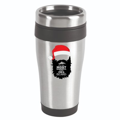 It's the Most Wonderful Time For a Beard 16oz Travel Tumbler