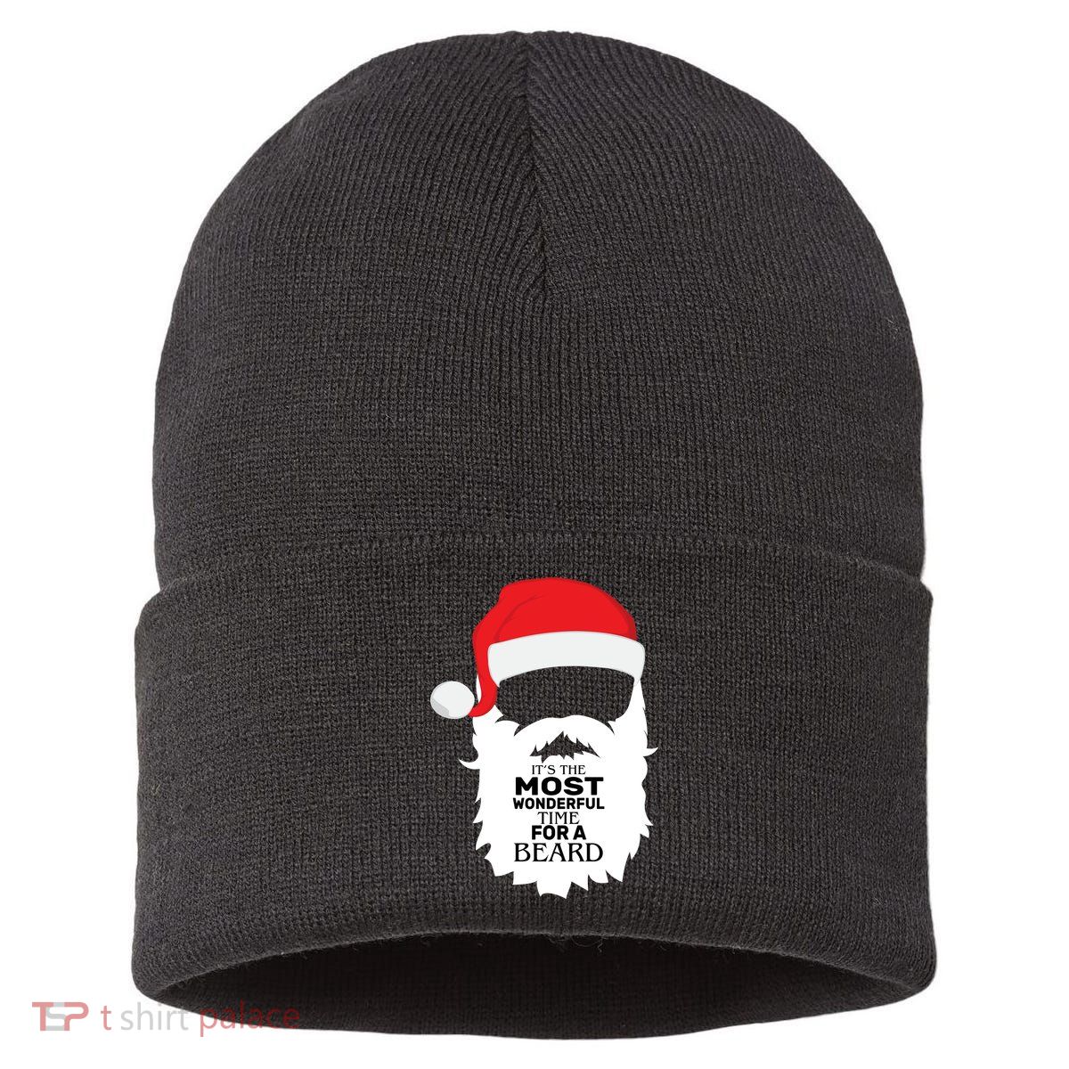 It's the Most Wonderful Time For a Beard Sustainable Knit Beanie