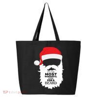 It's the Most Wonderful Time For a Beard 25L Jumbo Tote