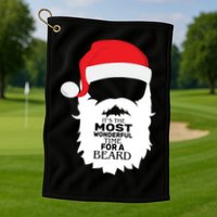 It's the Most Wonderful Time For a Beard Golf Towel