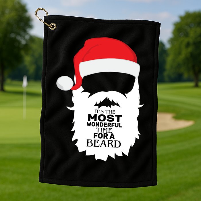 It's the Most Wonderful Time For a Beard Golf Towel