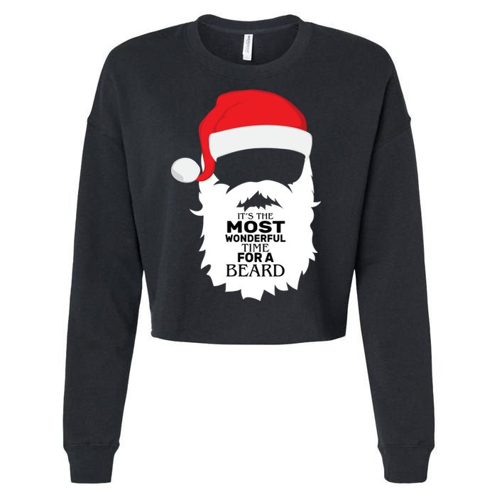 It's the Most Wonderful Time For a Beard Cropped Pullover Crew