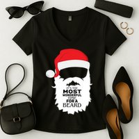 It's the Most Wonderful Time For a Beard Women's V-Neck T-Shirt