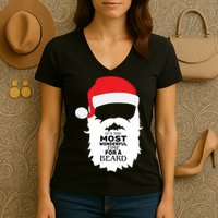 It's the Most Wonderful Time For a Beard Women's V-Neck T-Shirt
