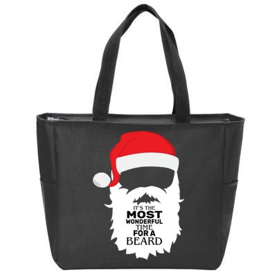It's the Most Wonderful Time For a Beard Zip Tote Bag