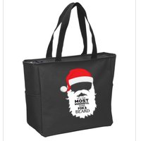 It's the Most Wonderful Time For a Beard Zip Tote Bag