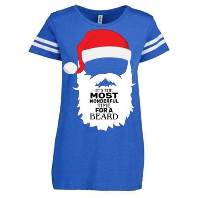 It's the Most Wonderful Time For a Beard Enza Ladies Jersey Football T-Shirt