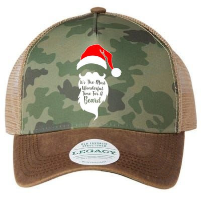 It's The Most Wonderful Time for a Beard Funny Christmas Legacy Tie Dye Trucker Hat