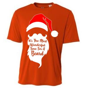 It's The Most Wonderful Time for a Beard Funny Christmas Cooling Performance Crew T-Shirt