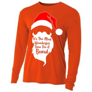 It's The Most Wonderful Time for a Beard Funny Christmas Cooling Performance Long Sleeve Crew