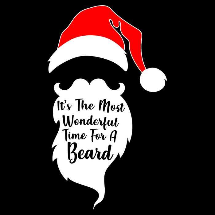 It's The Most Wonderful Time for a Beard Funny Christmas Flexfit Unipanel Trucker Cap