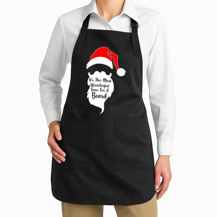 It's The Most Wonderful Time for a Beard Funny Christmas Apron