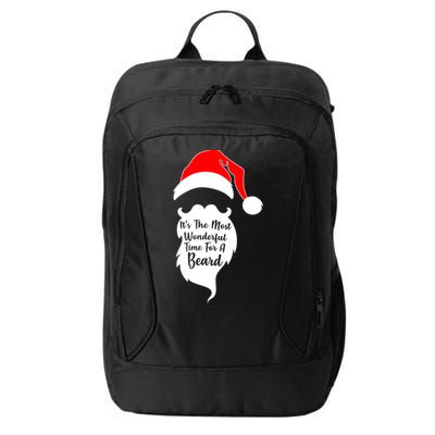It's The Most Wonderful Time for a Beard Funny Christmas City Backpack