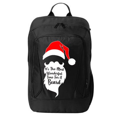 It's The Most Wonderful Time for a Beard Funny Christmas City Backpack