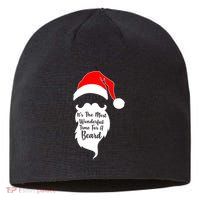 It's The Most Wonderful Time for a Beard Funny Christmas Sustainable Beanie
