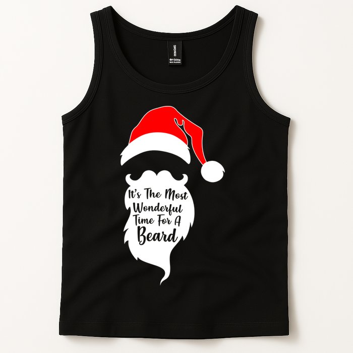 It's The Most Wonderful Time for a Beard Funny Christmas Tank Top