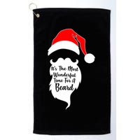 It's The Most Wonderful Time for a Beard Funny Christmas Golf Towel