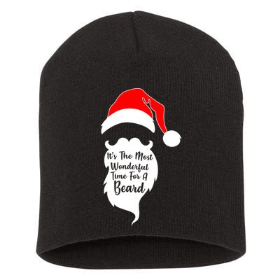 It's The Most Wonderful Time for a Beard Funny Christmas Short Acrylic Beanie
