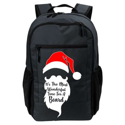 It's The Most Wonderful Time for a Beard Funny Christmas Daily Commute Backpack