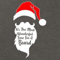 It's The Most Wonderful Time for a Beard Funny Christmas Cotton Canvas Backpack