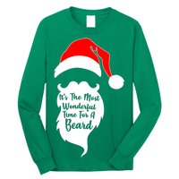 It's The Most Wonderful Time for a Beard Funny Christmas Long Sleeve Shirt