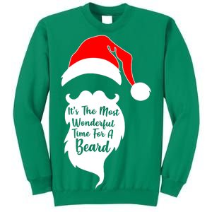 It's The Most Wonderful Time for a Beard Funny Christmas Sweatshirt