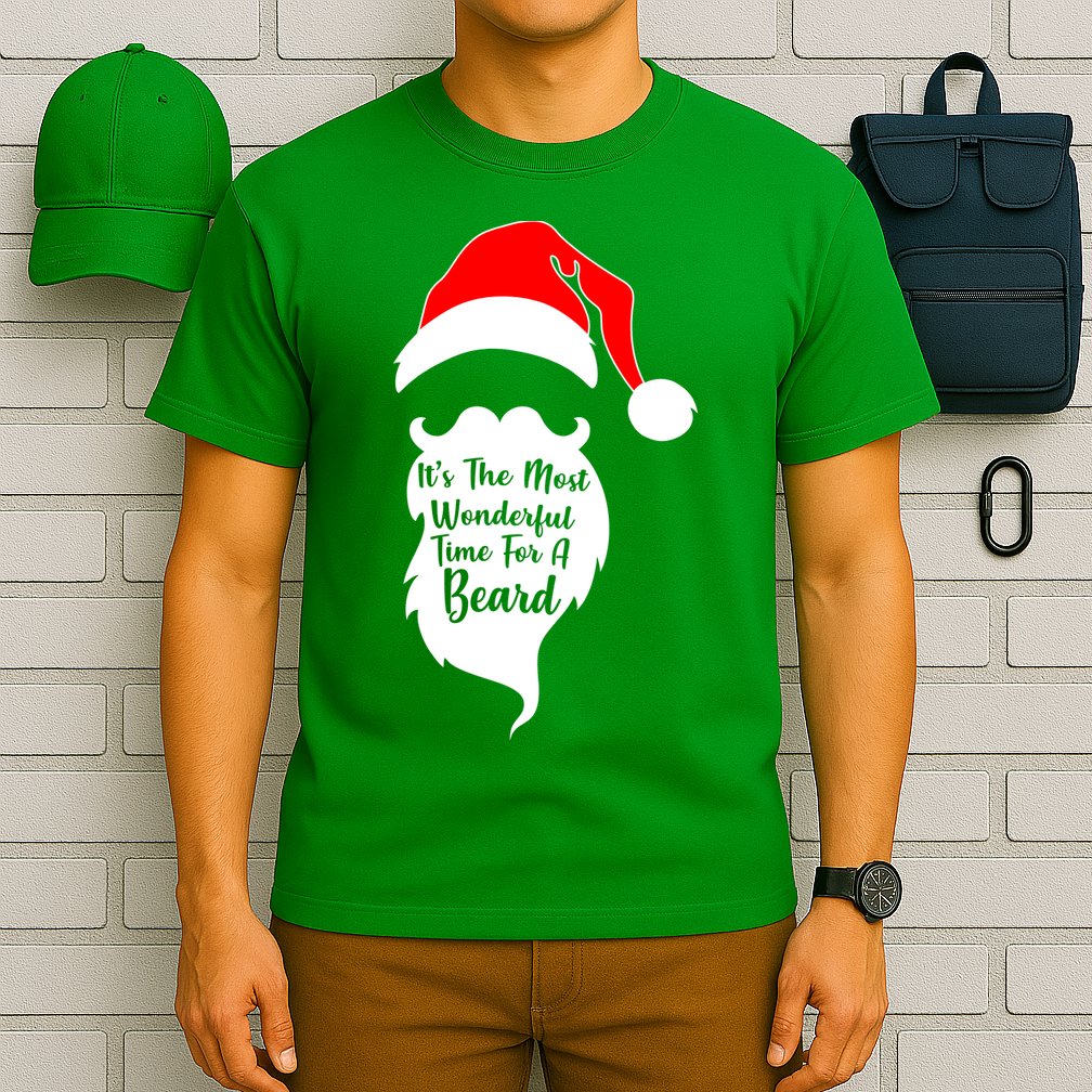 It's The Most Wonderful Time for a Beard Funny Christmas T-Shirt