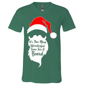 It's The Most Wonderful Time for a Beard Funny Christmas V-Neck T-Shirt