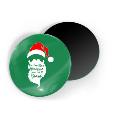 It's The Most Wonderful Time for a Beard Funny Christmas Magnet