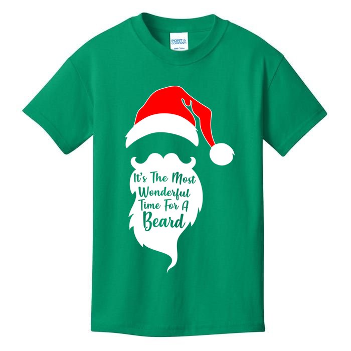 It's The Most Wonderful Time for a Beard Funny Christmas Kids T-Shirt
