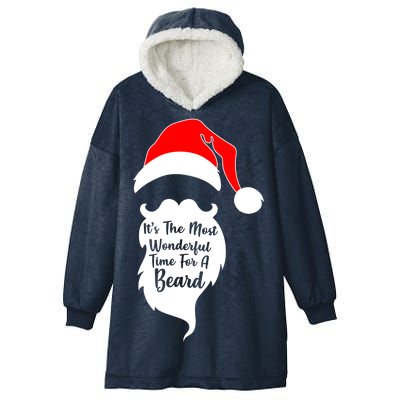 It's The Most Wonderful Time for a Beard Funny Christmas Hooded Wearable Blanket