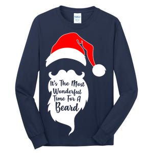 It's The Most Wonderful Time for a Beard Funny Christmas Tall Long Sleeve T-Shirt