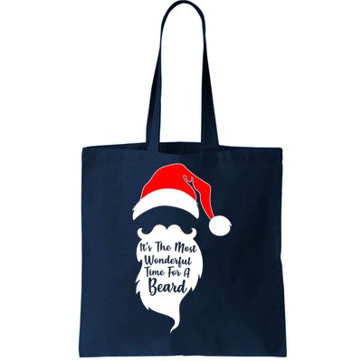 It's The Most Wonderful Time for a Beard Funny Christmas Tote Bag