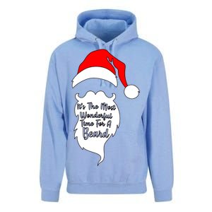 It's The Most Wonderful Time for a Beard Funny Christmas Unisex Surf Hoodie