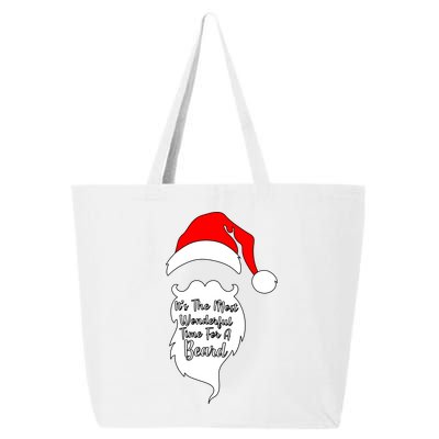 It's The Most Wonderful Time for a Beard Funny Christmas 25L Jumbo Tote