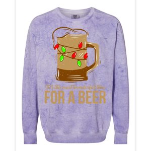 It's The Most Wonderful Time For A Beer Colorblast Crewneck Sweatshirt