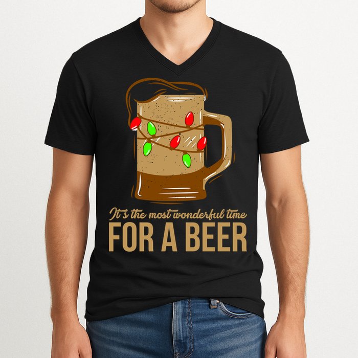 It's The Most Wonderful Time For A Beer V-Neck T-Shirt