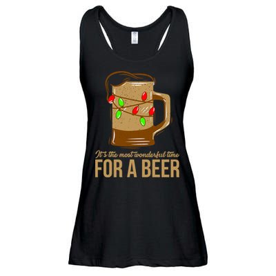 It's The Most Wonderful Time For A Beer Ladies Essential Flowy Tank