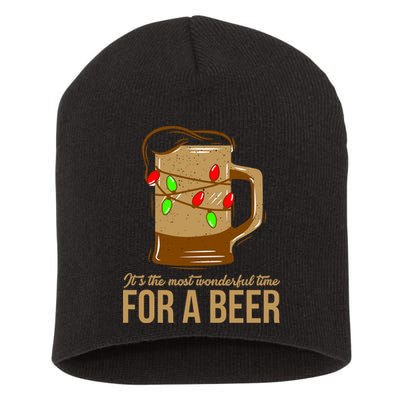 It's The Most Wonderful Time For A Beer Short Acrylic Beanie