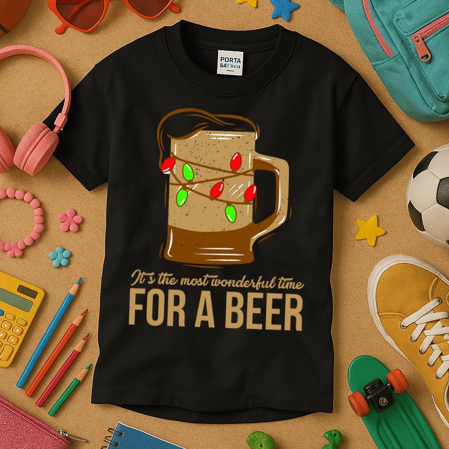 It's The Most Wonderful Time For A Beer Kids T-Shirt