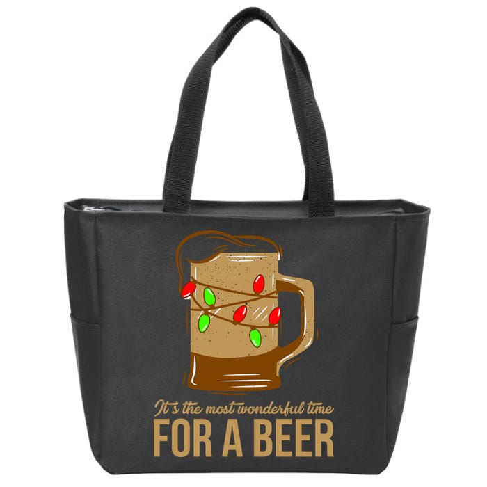 It's The Most Wonderful Time For A Beer Zip Tote Bag