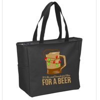 It's The Most Wonderful Time For A Beer Zip Tote Bag