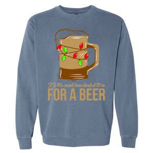 It's The Most Wonderful Time For A Beer Garment-Dyed Sweatshirt