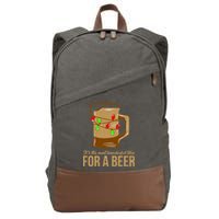 It's The Most Wonderful Time For A Beer Cotton Canvas Backpack