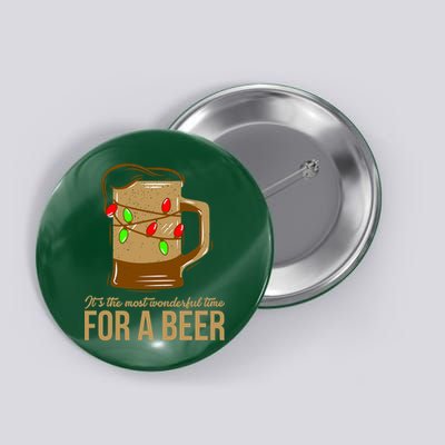 It's The Most Wonderful Time For A Beer Button
