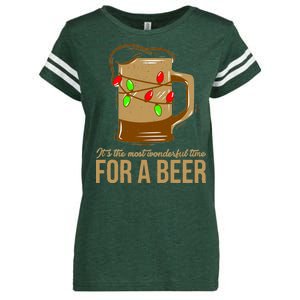 It's The Most Wonderful Time For A Beer Enza Ladies Jersey Football T-Shirt