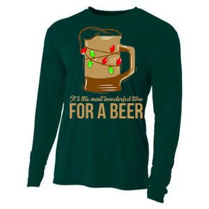 It's The Most Wonderful Time For A Beer Cooling Performance Long Sleeve Crew