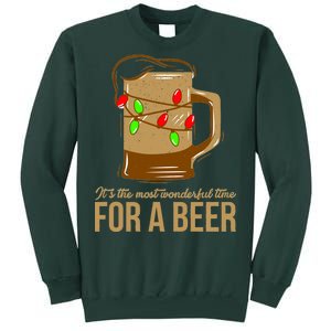 It's The Most Wonderful Time For A Beer Tall Sweatshirt