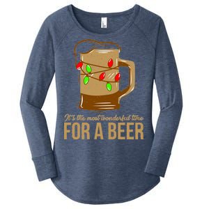 It's The Most Wonderful Time For A Beer Women's Perfect Tri Tunic Long Sleeve Shirt