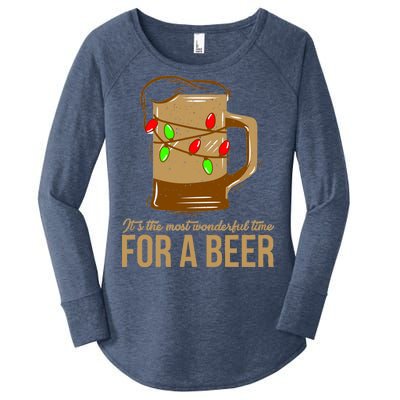 It's The Most Wonderful Time For A Beer Women's Perfect Tri Tunic Long Sleeve Shirt